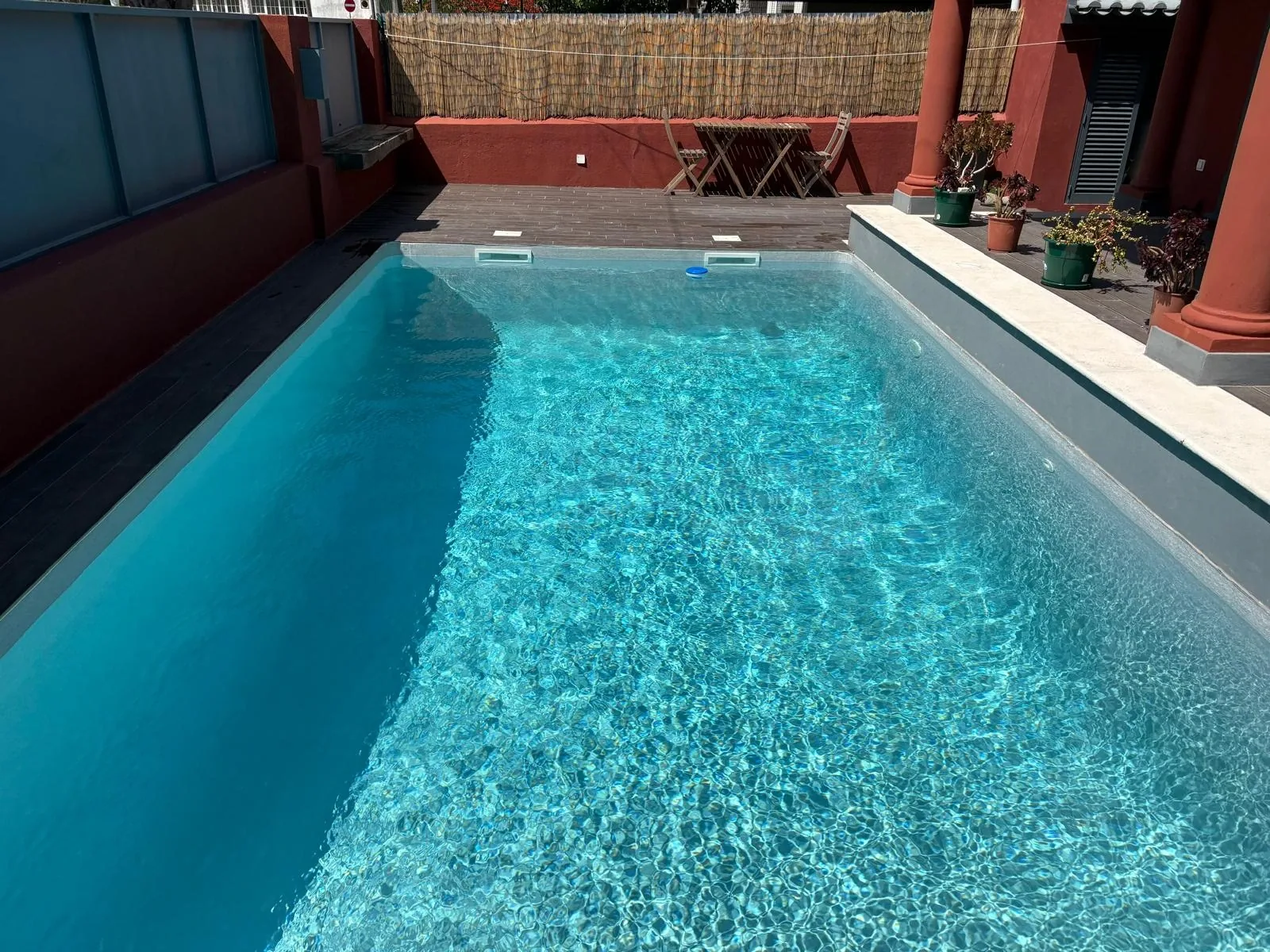 Solstice Villa pool after recovery and preparation